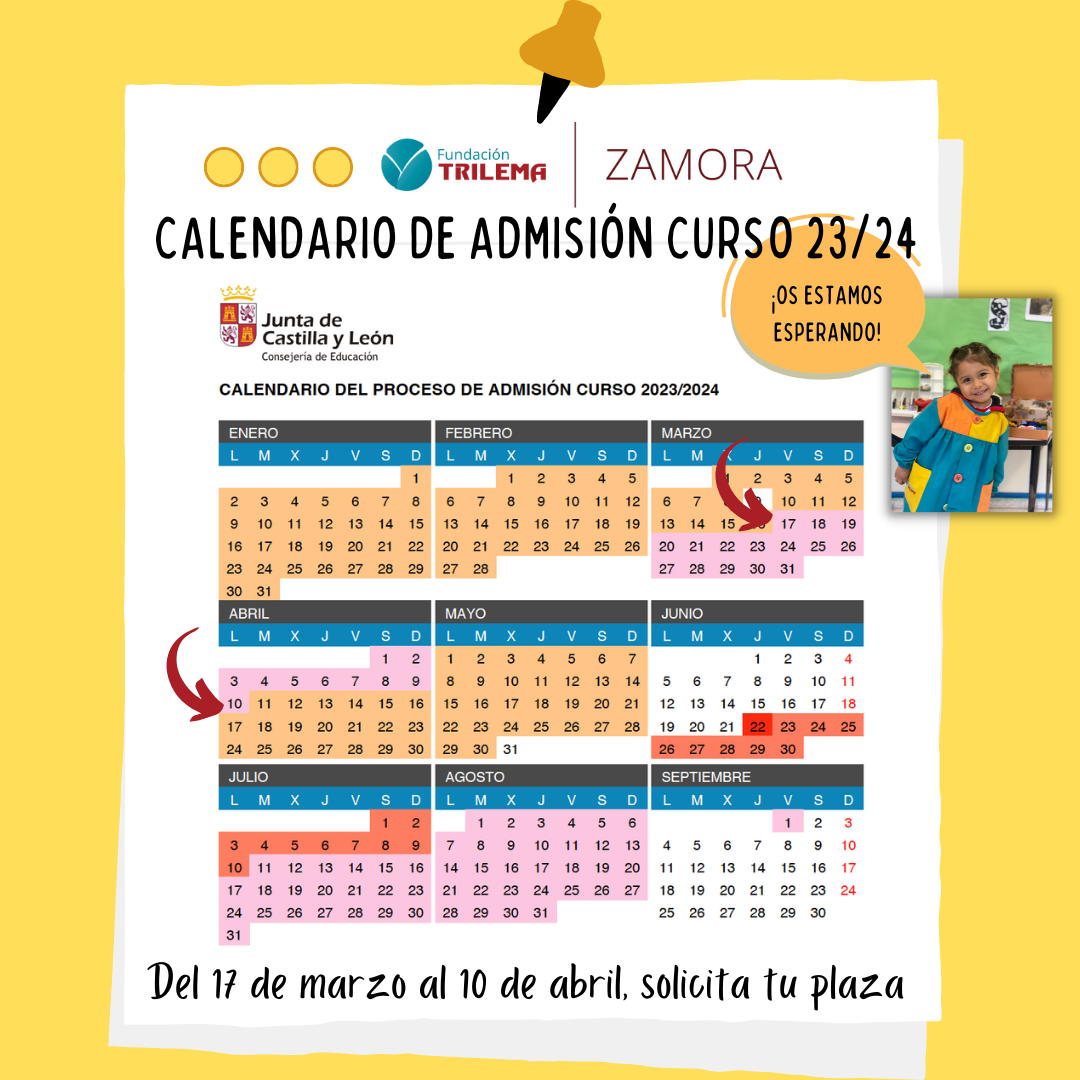 CALENDARIO DE ADMISIÓN-2